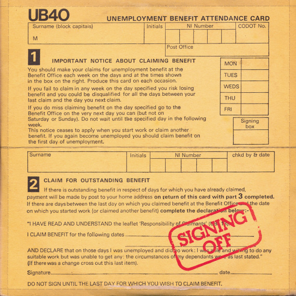 UB40 – Signing Off