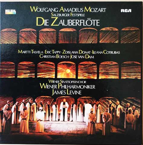 Mozart: Zauberflote - Wiener philharmoniker - James Levine 4 LP BOX