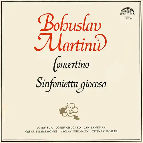 martinugiocosa Bohuslav Martinů - Concertino / Sinfonietta Giocosa