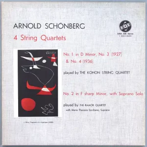 Arnold Schönberg – 4 String Quartets 3LP Box