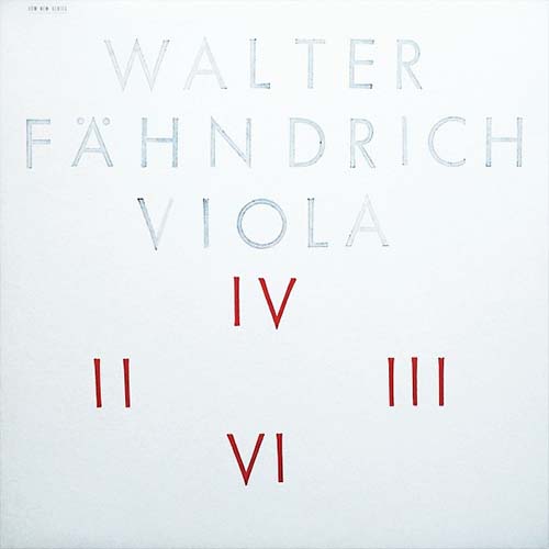 Walter Fähndrich – Viola